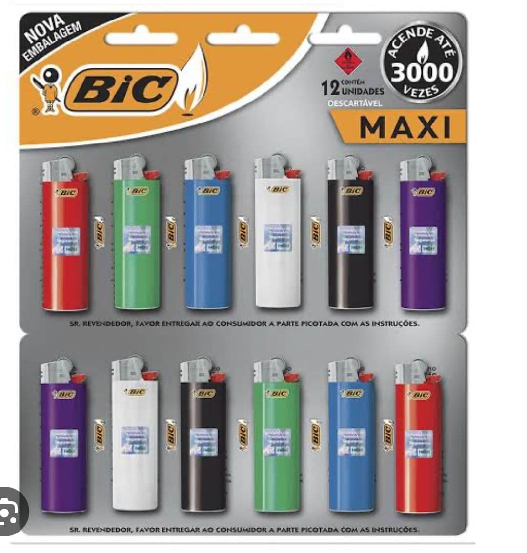 ISQUEIRO BIC MAXI 12 UN