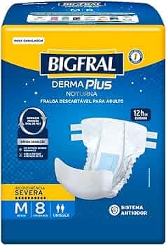 FRALDA BIGFRAL PLUS NOTURNA M 8X8UN | ONTEX
