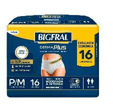 FRALDA BIGFRAL PANTS ECON P/M 4X16 | ONTEX