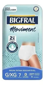 FRALDA BIGFRAL MOVIMENT UNISSEX G/XG 8X7UN | ONTEX