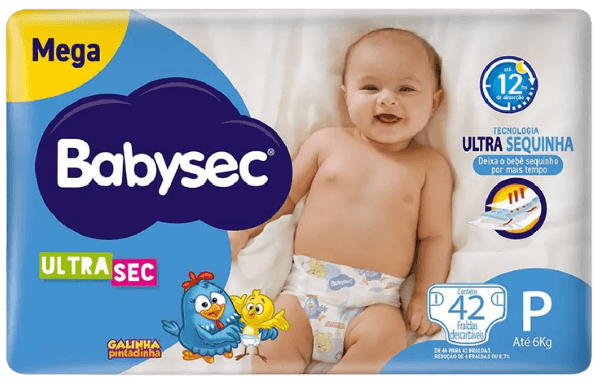 FRALDA BABYSEC MEGA ULTRA P 6X42 | MELHORAMENTOS