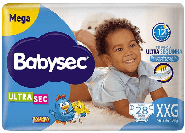 FRALDA BABYSEC MEGA ULTRA XXG 6X28 | MELHORAMENTOS