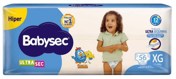 FRALDA BABYSEC HIPER ULTRA XG 2X56 | MELHORAMENTOS