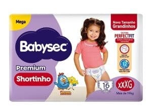 FRALDA BABYSEC SHORTINHO MEGA XXXG 6X16 | MELHORAMENTOS