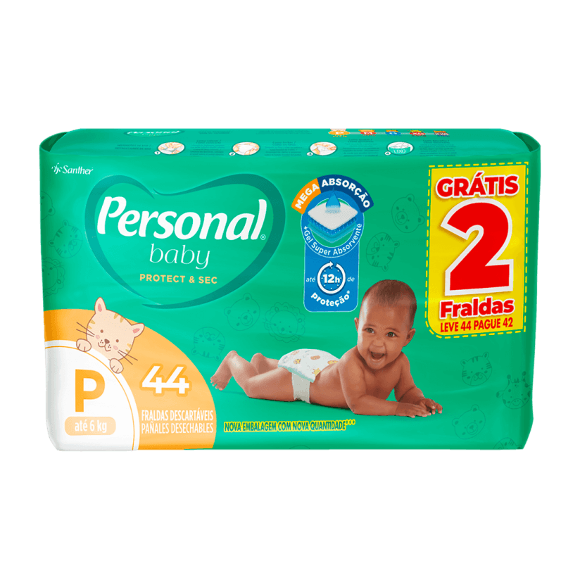 FRALDA PERSONAL MEGA P 9X44UN | SANTHER