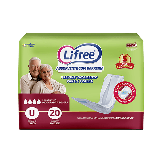 ABS GERIATRICO LIFREE FRALDA-CALCA 6X20UN | 3B PLASTICOS