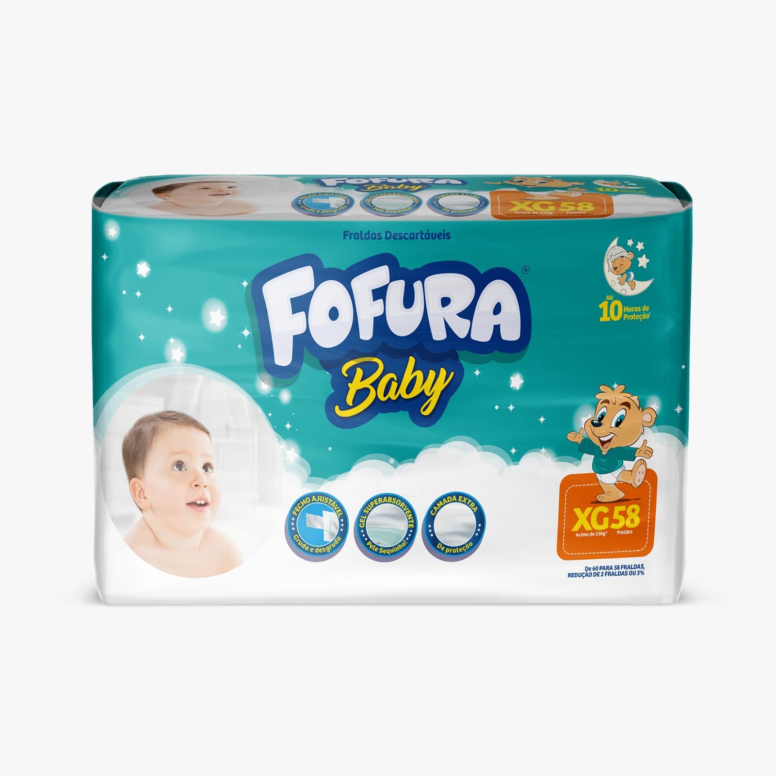 FRALDA FOFURA BABY HIPER XG 4X58 | O L INDUSTRIA DE PAPEIS LTDA