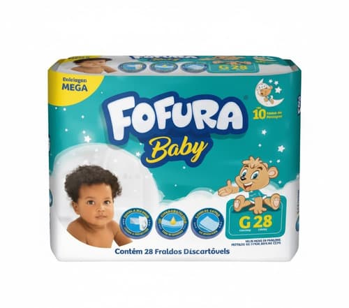 FRALDA FOFURA BABY MEGA G 8X28 | O L INDUSTRIA DE PAPEIS LTDA