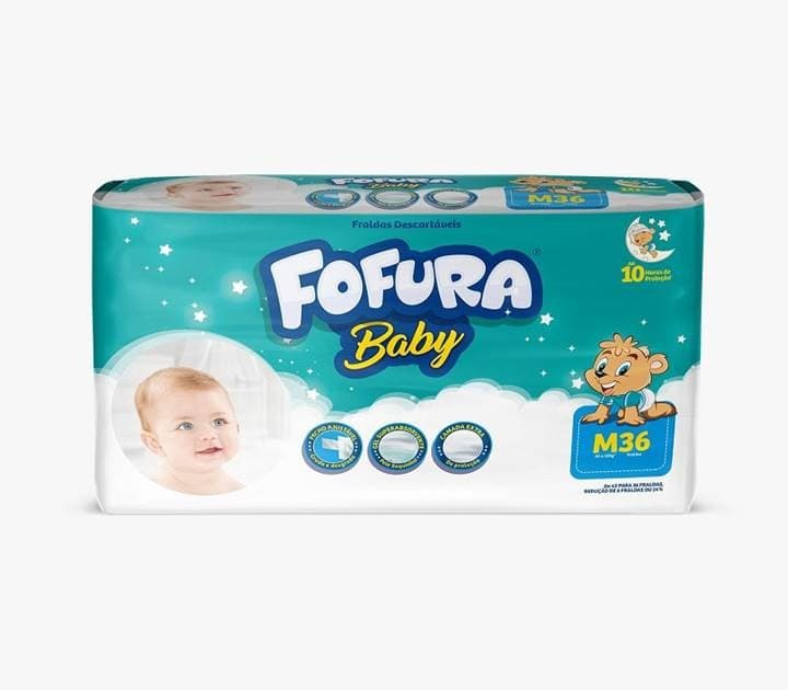 FRALDA FOFURA BABY MEGA M 8X34 | O L INDUSTRIA DE PAPEIS LTDA
