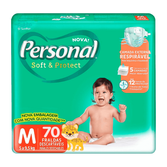 FRALDA PERSONAL HIPER M 4X70UN | SANTHER