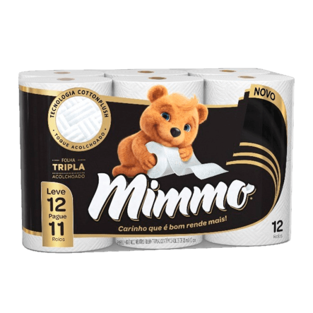 PAPEL HIG MIMMO NEUTRO  F. TRIPLA 20M 6X12ROLOS | 3B PLASTICOS