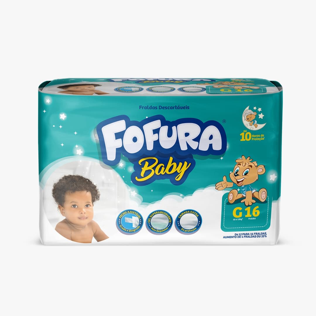 FRALDA FOFURA BABY JUMBINHO G12X16 | O L INDUSTRIA DE PAPEIS LTDA