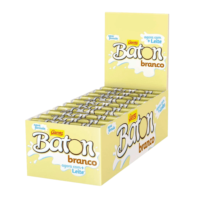 CHOCO BATOM GAROTO BRANCO 30UN | NESTLE