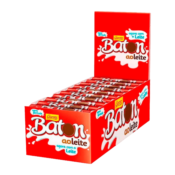 CHOCO BATOM GAROTO LEITE 30UN | NESTLE