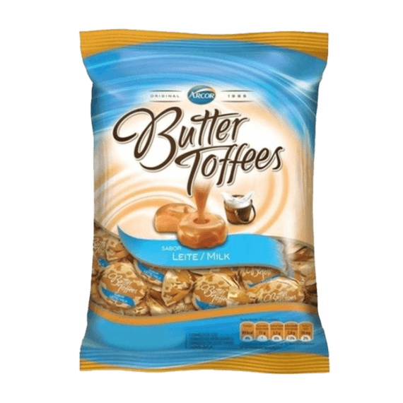 BALA BUTTER TOFFEES LEITE 500GR | ARCOR DO BRASIL LTDA.