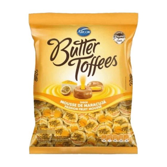 BALA BUTTER TOFFEES MARACUJA 500GR | ARCOR DO BRASIL LTDA.