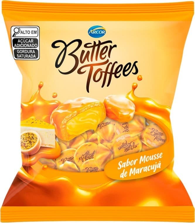 BALA BUTTER TOFFEES MARACUJA 400GR | ARCOR DO BRASIL LTDA.