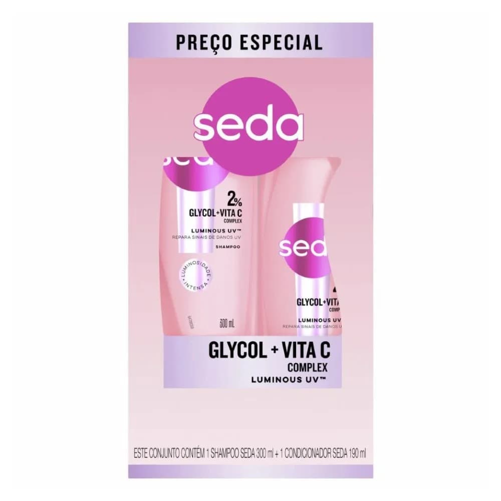 KIT SEDA SH 300ML+COND 190ML GLYCOL + VITAMINA C | UNILEVER