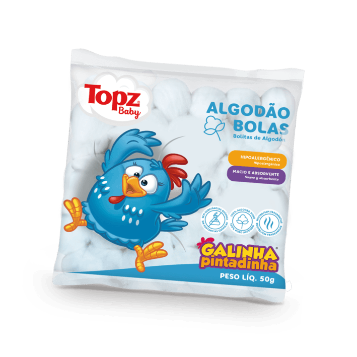 ALGODAO BOLAS GALINHA PINTADINHA 50G | CREMER