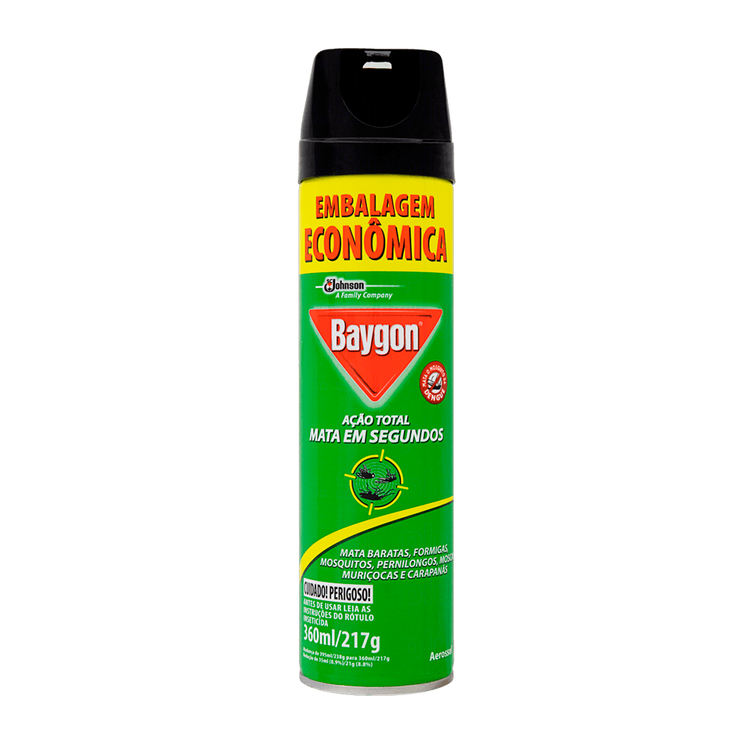 INSETICIDA BAYGON AERO ACAO TOTAL 360ML | SCJOHNSON
