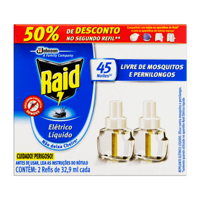 RAID REFIL LIQUIDO 45 NOITES 2 UN | SCJOHNSON