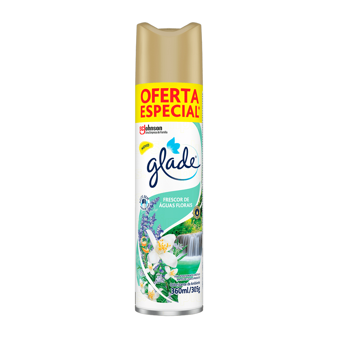 ODORIZADOR GLADE AERO AGUAS FLORAIS 360ML | SCJOHNSON