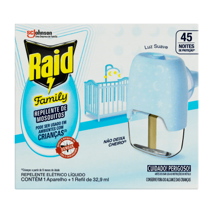 RAID APARELHO + 1 REFIL LIQUIDO FAMILY | SCJOHNSON