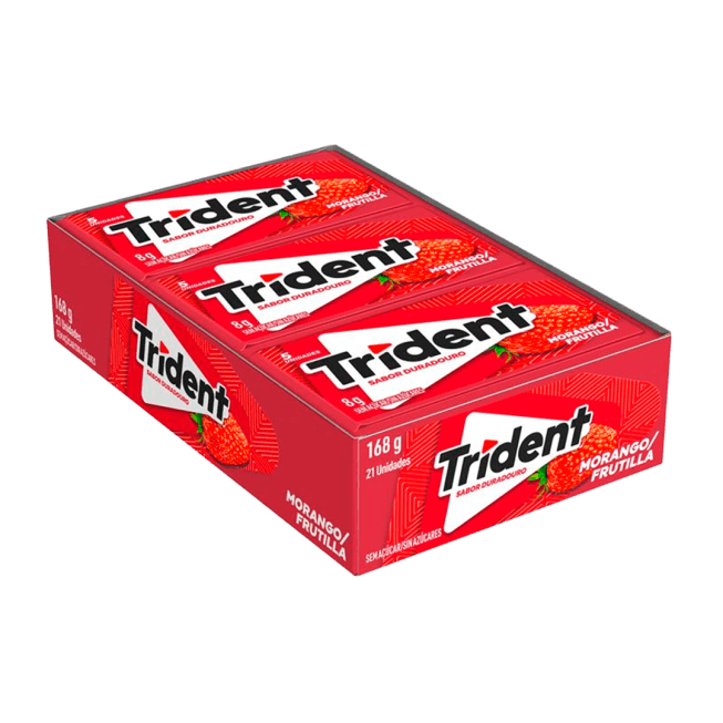 CHICLE ADAMS TRIDENT MORANGO 1X21 UN | KRAFT FOODS
