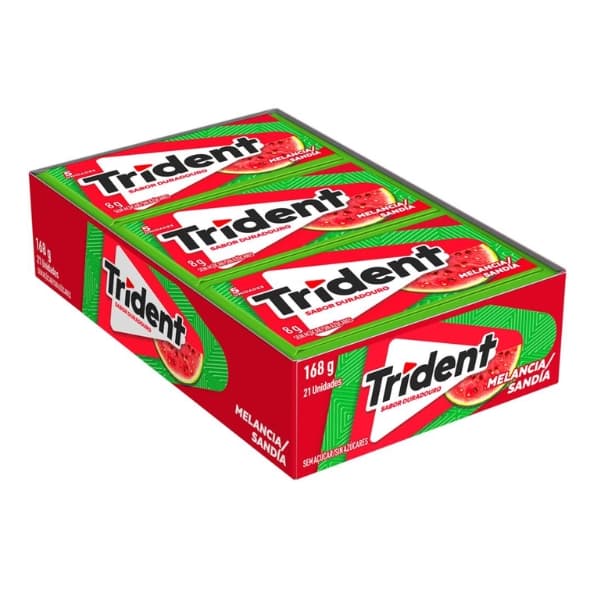 CHICLE ADAMS TRIDENT MELANCIA 1X21 UN | KRAFT FOODS