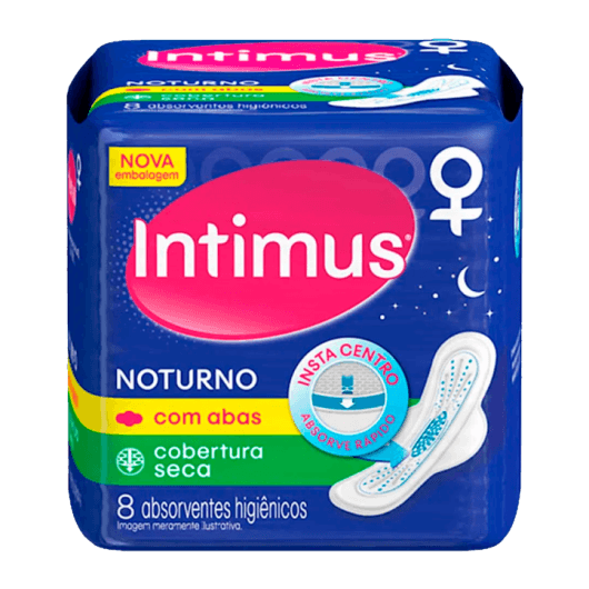 ABS INTIMUS GEL NOTURNO SECA C/A 8 UN | KIMBERLY-CLARK