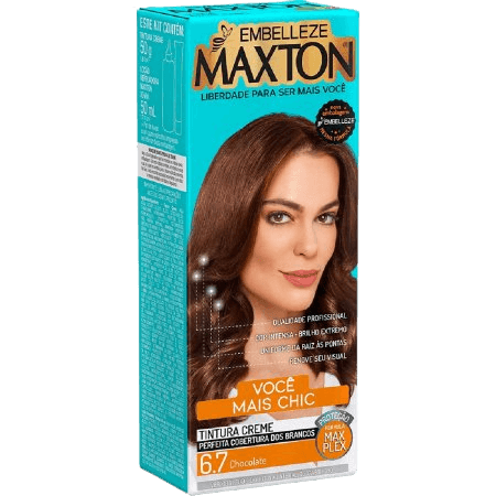 TINT MAXTON 6.70 CHOCOLATE KIT PRATICO | EMBELLEZE