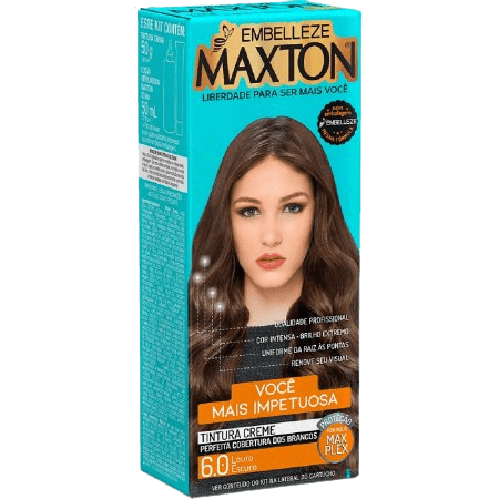 TINT MAXTON 6.00 LOURO ESCURO KIT PRATICO | EMBELLEZE