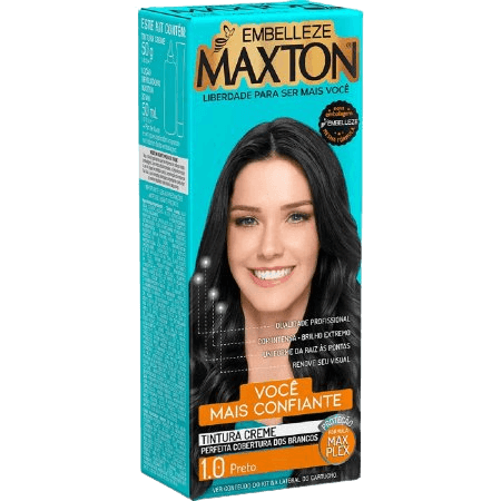 TINT MAXTON 1.00 PRETO KIT PRATICO | EMBELLEZE