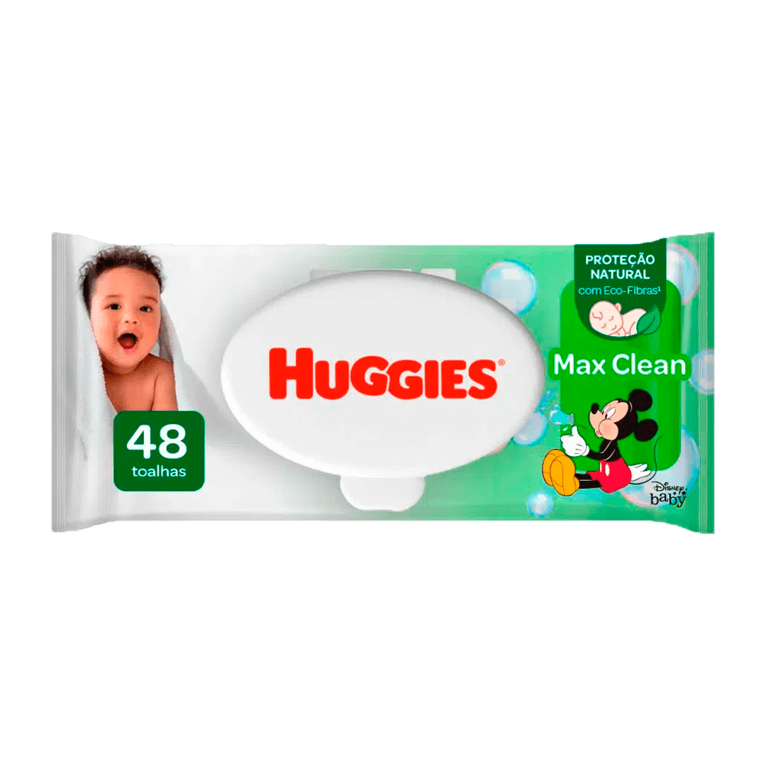 LENCO UMED HUGGIES MAX CLEAN VERDE 48UN | 3B PLASTICOS