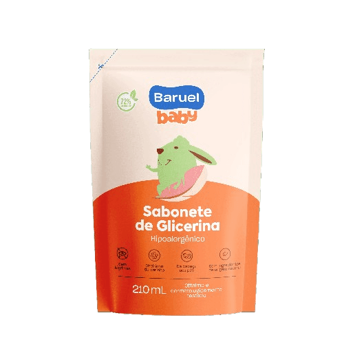 REFIL SAB LIQ BARUEL BABY GLICERINA 210ML