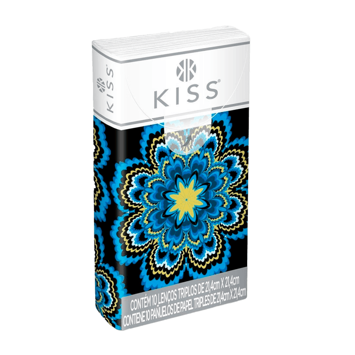LENCO DE PAPEL KISS TRIPLA BOLSO 10 UN | SANTHER