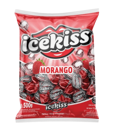 BALA ICEKISS MORANGO 500GR | KRAFT FOODS