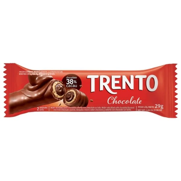 TRENTO WAFER CHOCOLATE 16X29GR | PECCIN S/A