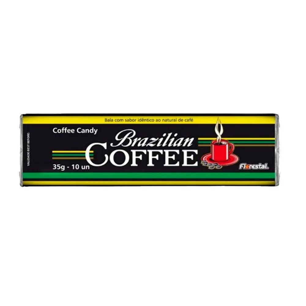 BALA BRAZILIAN COFFEE DROPS 10 UN | FLORESTAL ALIMENTOS S/A