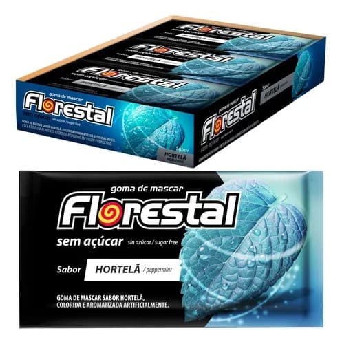CHICLE FLORESTAL HORTELA  1X15UN | FLORESTAL ALIMENTOS S/A