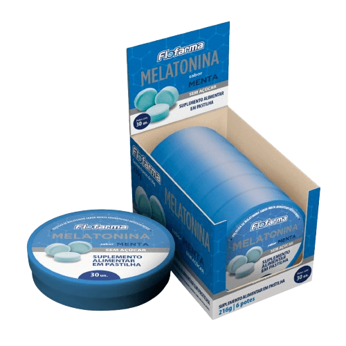 PASTILHA FLOFARMA MELATONINA 6X30UN | FLORESTAL ALIMENTOS S/A