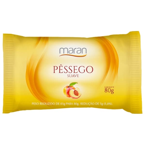 SAB MARAN SUAVE PESSEGO 80GR | FLORA