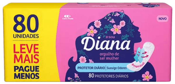 PROTETOR DIARIO DIANA 80UN | MELHORAMENTOS