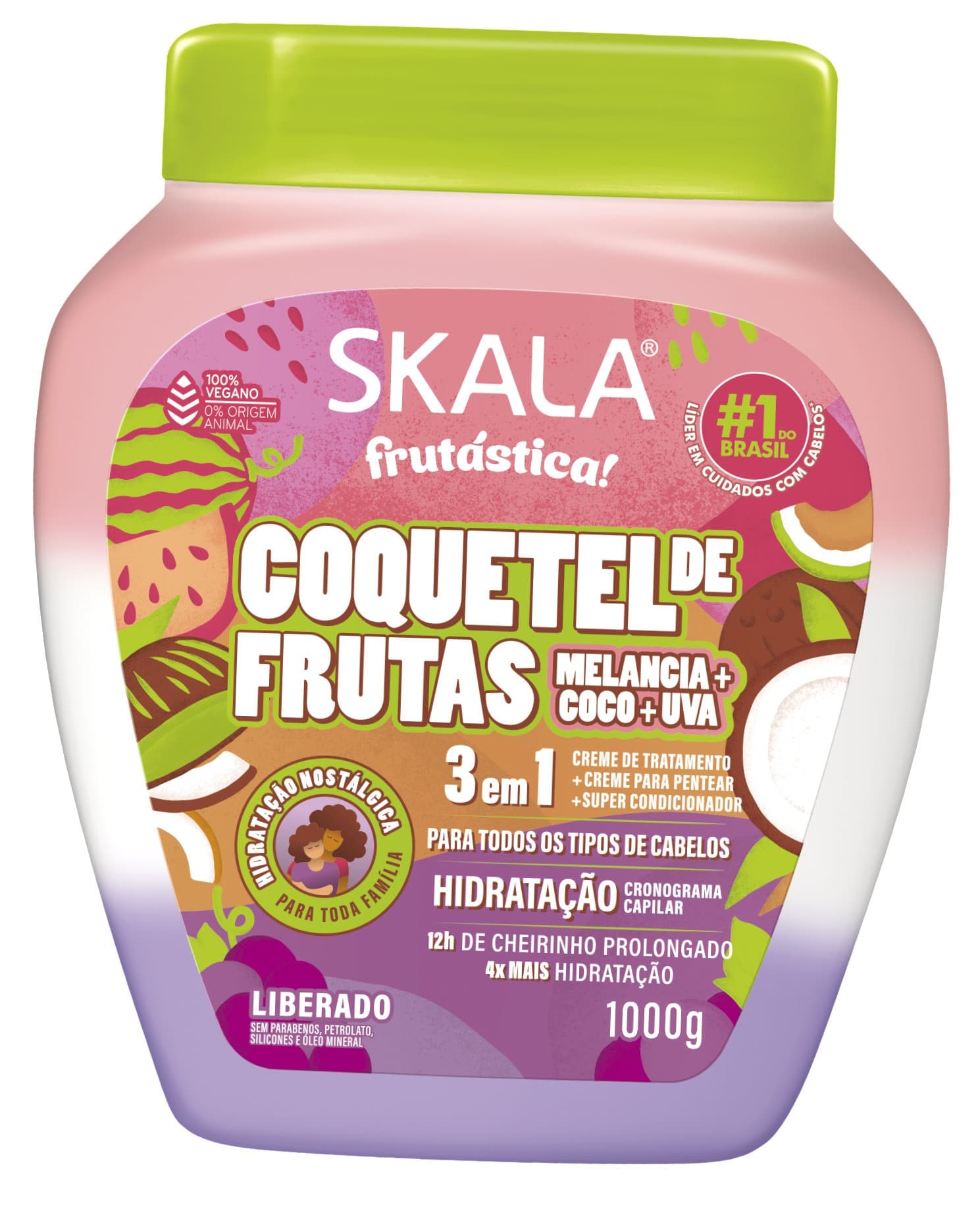 CR COND. TRAT SKALA COQUETEL FRUTAS 1KG 3110 | SKALA COSMETICOS