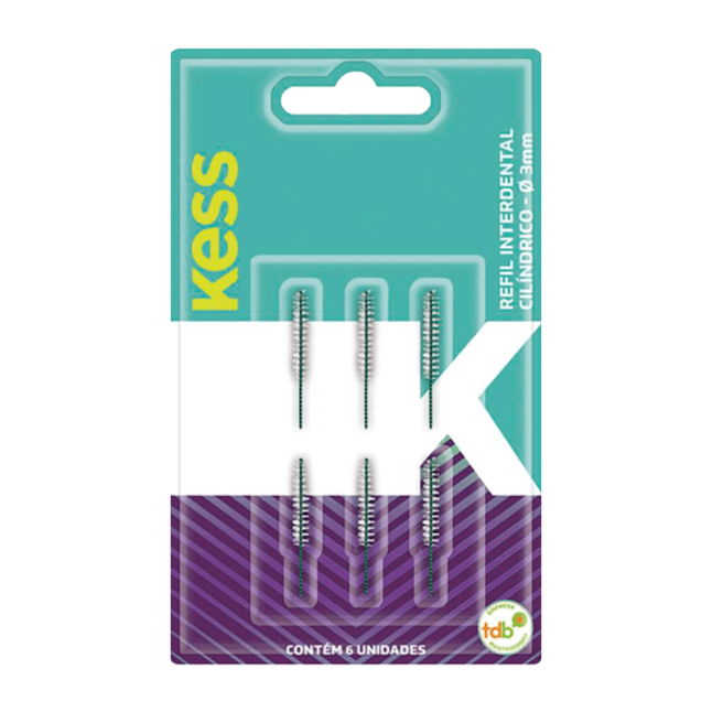 REFIL INTERDENTAL KESS CONICO C/6 UN - REF 1993