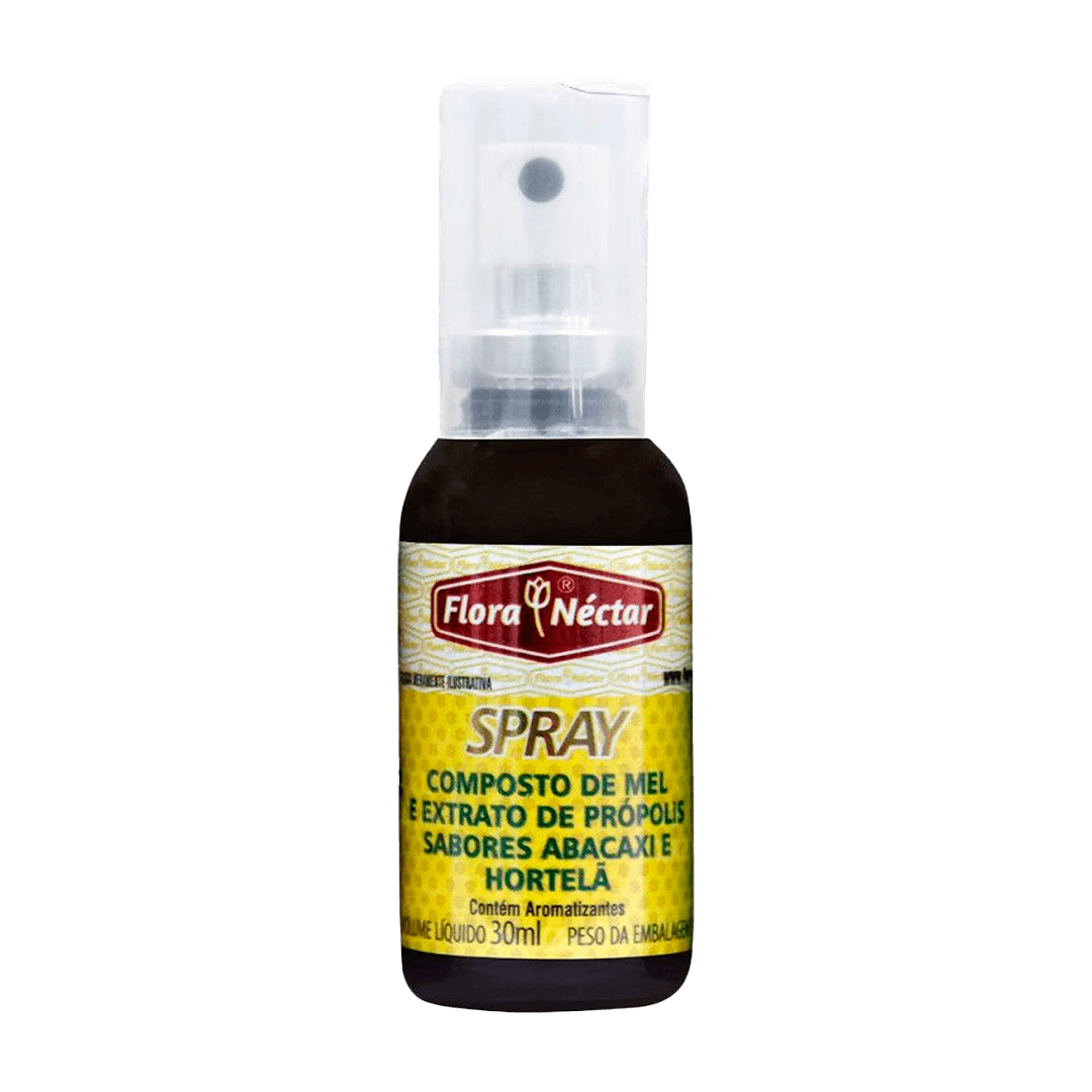 SPRAY PROPOLIS FLORA ABACAXI COM HORTELA 12X30ML | FLORA NECTAR