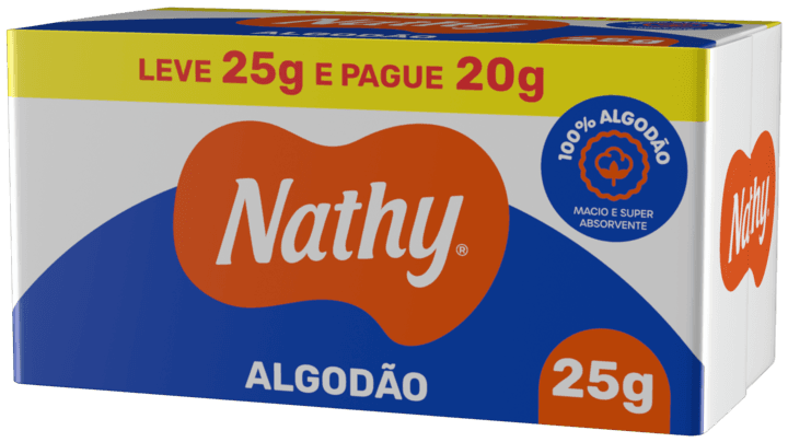 ALGODAO NATHY CAIXA 25GR | EURO MED