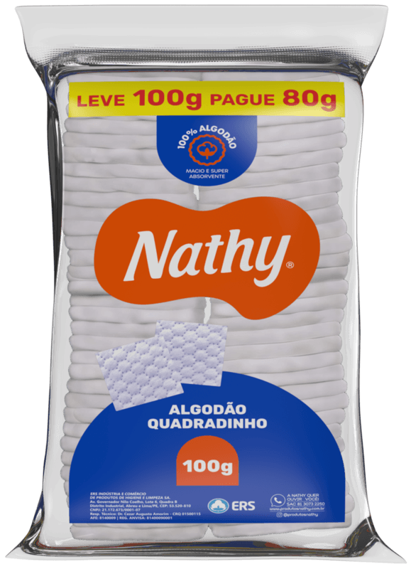 ALGODAO NATHY QUADRADINHO 100GR | EURO MED