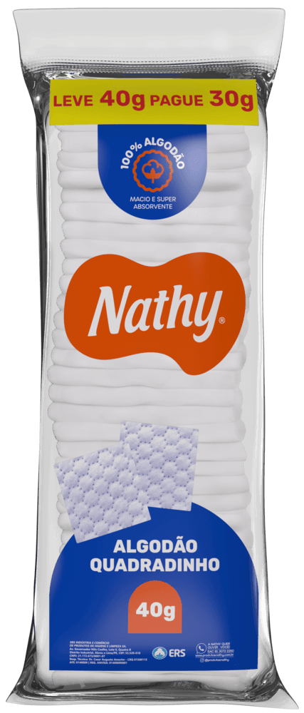 ALGODAO NATHY QUADRADINHO 40GR | EURO MED