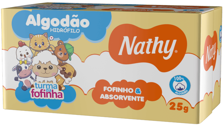 ALGODAO NATHYBABY CAIXA 25GR | EURO MED